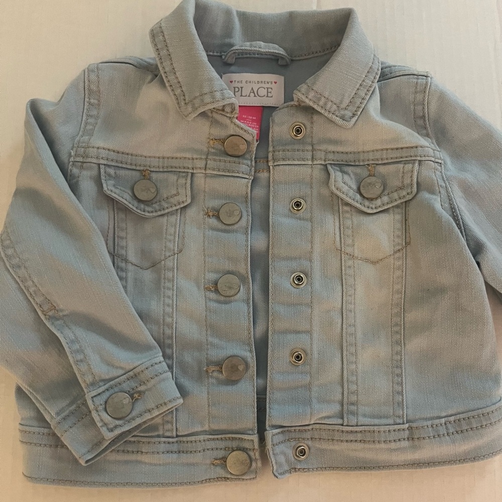 The Children’s Place toddler light blue denim jacket size 12-18 months